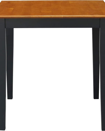 IC International Concepts Dining Table, FURNITURE, Black/Cherry - LeafyLoom