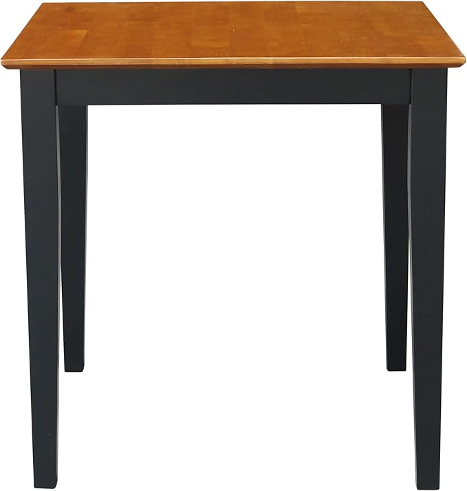 IC International Concepts Dining Table, FURNITURE, Black/Cherry - LeafyLoom