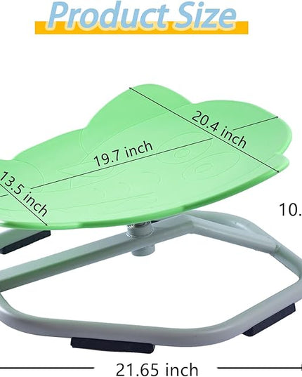 Autism Kids Swivel Chair, Spinning Chair for Kids Sensory, Kids Swivel Chair Sensory, Sensory Toy Chair, Carousel Spin Sensory Chair, Training Body Coordination (Light green) - LeafyLoom
