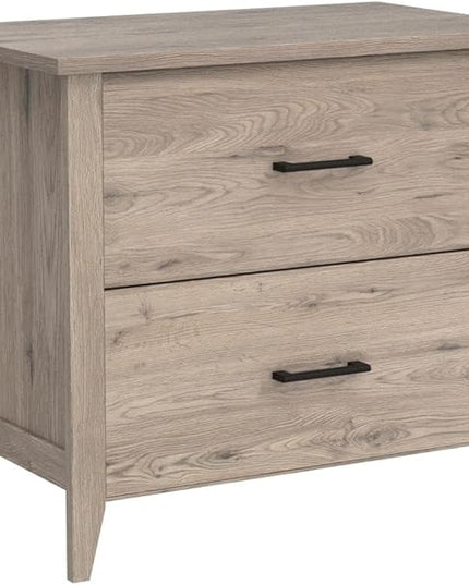 Sauder Summit Station 2-Drawer Lateral File Cabinet, L: 33.86" x W: 20.87" x H: 29.02", Laurel Oak - LeafyLoom