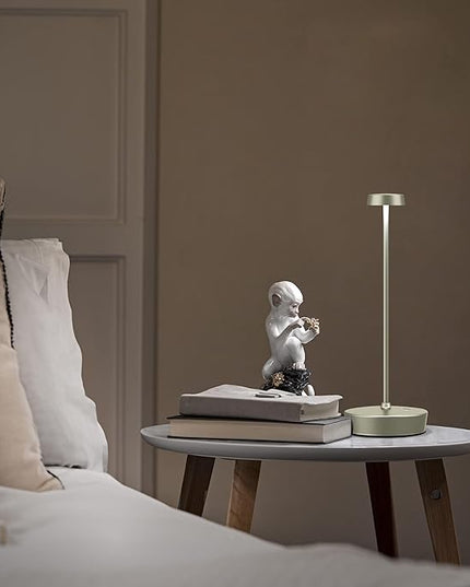 Rechargeable Table Lamp Cordless Battery Operated LED Light 5000mAh 3-level Brightness Portable Desk Lamps Touch Control Indoor Outdoor Use for Patio Home Restaurant - LeafyLoom