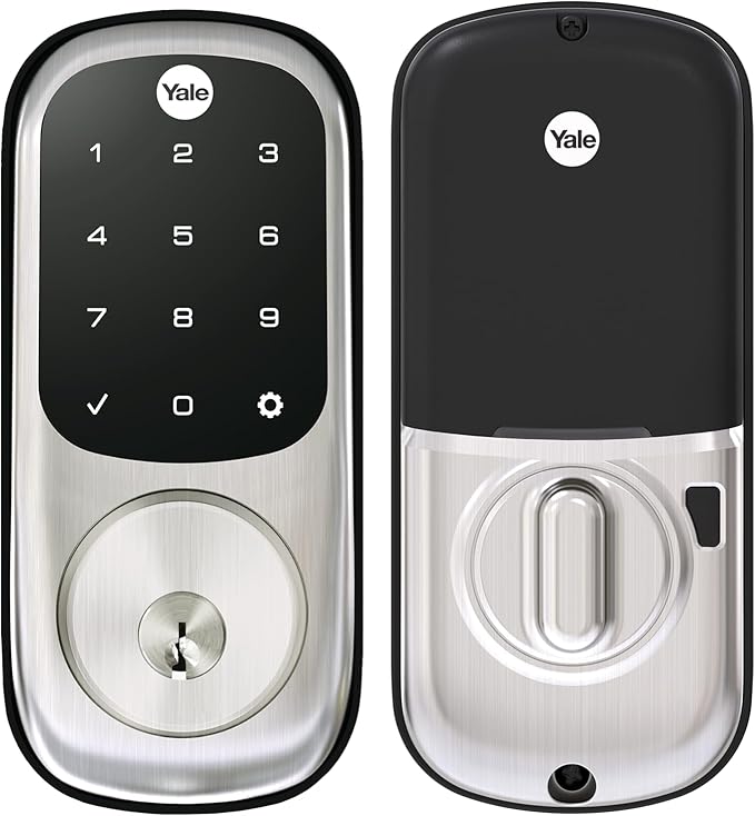 Yale Assure Deadbolt Lock with Touchscreen, Satin Nickel Digital Non-Connected Entry Door Lock with Electronic Keypad and Back-Up Key, ‎‎YRD226NR619 Yale