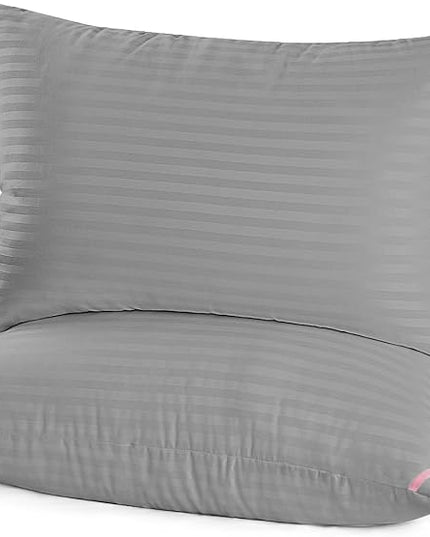 EIUE Bed Pillows for Sleeping 2 Pack Queen Size，Super Soft Down Alternative Microfiber Filled Pillows,Pillows for Side and Back Sleepers,20 x 30 Inches,Dark Gray - LeafyLoom