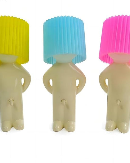 Little Naughty boy Desk lamp,A Little Shy Desk lamp, Bedside Night Light,Naughty boy Mr.P a Little Shy Man Creative lamp,Home Decoration Beautiful Gift (Yellow) - LeafyLoom