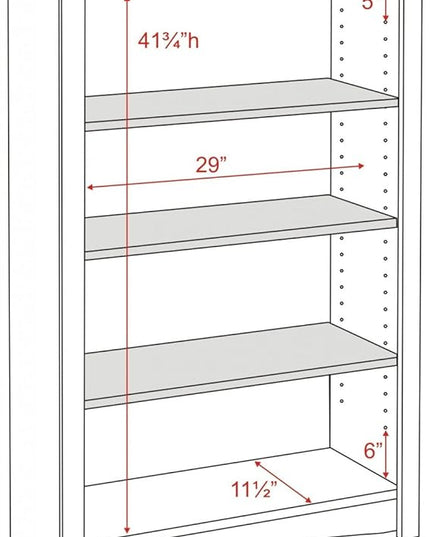 Prepac Home Espresso 4-shelf Bookcase - LeafyLoom