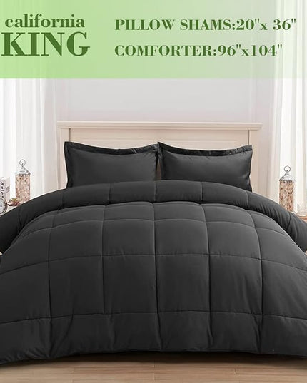 AMGUI California King Comforter Sets,Cal King Comforter Set with 2 Pillow Shams,Comforter Set California King,Cal King Comforter Sets Clearance Oversized - LeafyLoom