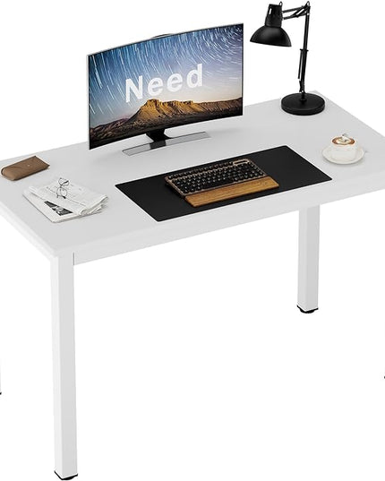Need Small Computer Desk - 39 3/8'' Inches Heavy Duty Writing Desks, Simple Laptop Corner Table for Home Office,Dormitory AC3DW10060 - LeafyLoom