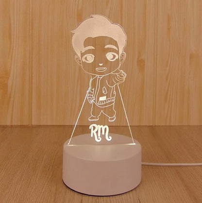 RM Kpop Bangtan Boys LED Night Light Bedroom Desk Lamp - Perfect Holiday Gift, Birthday Gift, Christmas Gift (Novelty Item, Limited Stock) - LeafyLoom