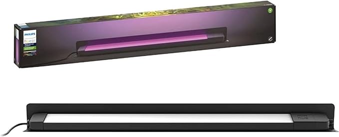 Philips Hue Amarant Outdoor Smart Light Bar, Black - 20W, White and Color Ambiance LED Light - 1 Pack - Requires Hue Bridge and Outdoor Power Supply - Control with Hue App and Voice - Weatherproof PhilipsHue
