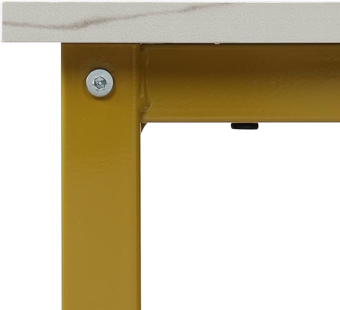 Finnhomy Bar Table Set, 23.6" Pub Table High Top Table, Square Bar Height Table, Bar Table with Stools, Kitchen Table Set for 2, Industrial Breakfast for Kitchen, Living Room, Gold - LeafyLoom