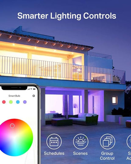 Kasa Smart Light Bulbs, Full Color Changing Dimmable Smart WiFi Bulbs Compatible with Alexa and Google Home, A19, 60 W 800 Lumens,2.4Ghz only, No Hub Required, 2-Pack (KL125P2), Multicolor KasaSmartbyTP-Link