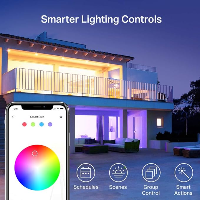 Kasa Smart Light Bulbs, Full Color Changing Dimmable Smart WiFi Bulbs Compatible with Alexa and Google Home, A19, 60 W 800 Lumens,2.4Ghz only, No Hub Required, 2-Pack (KL125P2), Multicolor KasaSmartbyTP-Link