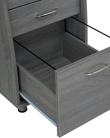 NicBex Laik-DW-00043-DX Desks, 47.5" W x 23.5" D x 30" H, Gray - LeafyLoom
