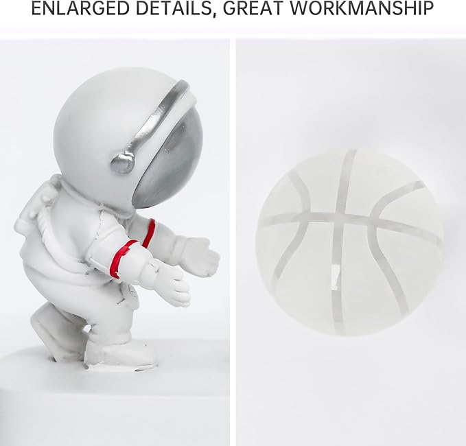 Night Light for Kids Adults, 3D Galaxy Crystal Ball Super Soft Illumination LED Small Night Lamp USB Powered and Button Control Moon Lights for Bedroom or Gift, Basketball - LeafyLoom