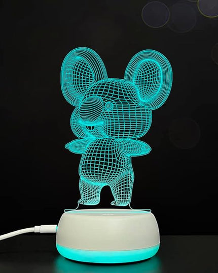 3D Koala Night Lights USB LED Lamp Home r2d2 3D Arts Lamp - 7 Colors Changing Bedroom Decor Night Light Gifts for Child - LeafyLoom
