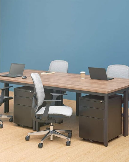 Writing Computer Desk Modern Simple Study Desk Industrial Style Laptop Table for Home Office Brown Notebook Desk (24x63 Inches) - LeafyLoom