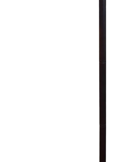 Amora Tiffany Floor Lamp - Arched, Stained Glass 62” - Traditional White Mahogany with Foot Switch Operation and Adjustable Lamp Shade - Custom Handcrafted Floor Lamps for Living Room - LeafyLoom