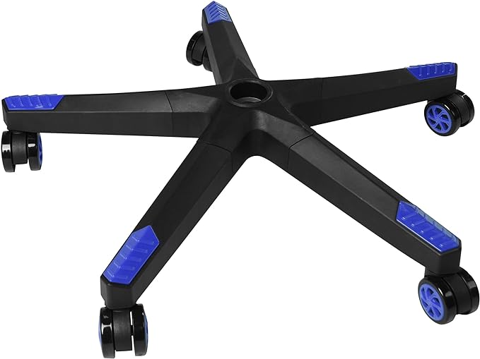 28 inch Nylon Gaming Chair Base Replacement with 5 Casters, Heavy Duty Office Chair Base Part - LeafyLoom