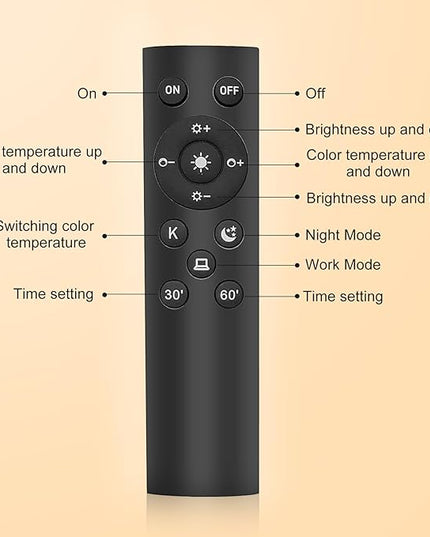 Double Head LED desk lamp for Office Home,Desk Lamp with Fixture for Eye Protection，Clip on Light with Long Flexible Gooseneck,6 Color Modes, 9 Lighting Modes Dimmabl，Auto Setting，2 mode timer - LeafyLoom