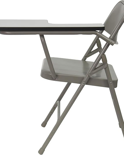Flash Furniture Ralph Premium Steel Folding Chair Bundle with Right & Left Handed Tablet Arms, 500lb Capacity - LeafyLoom