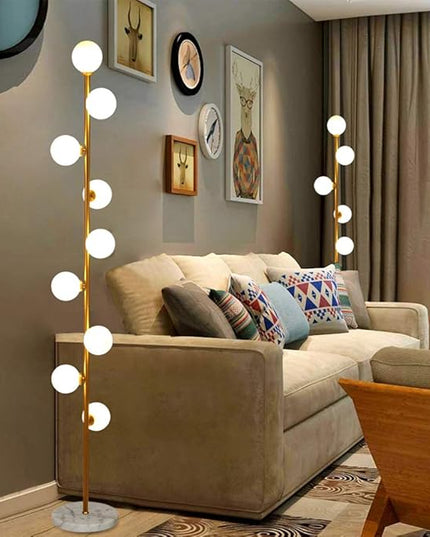 Hsyile Lighting KU300198 Cozy Elegant Modern Creative Floor Lamp for Living Room,Bedroom,Office,9 Lights - LeafyLoom