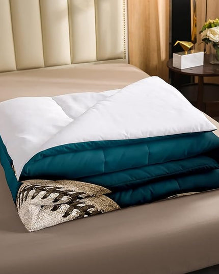 Erosebridal Teens Baseball Comforter Set Full,Kids Retro Grunge Baseball Bedding Set for Boys Bedroom,Sports Games Bedding Comforter Set Teal Vintage Wooden Board Quilt Duvet Sets 2 Pillow Cases - LeafyLoom