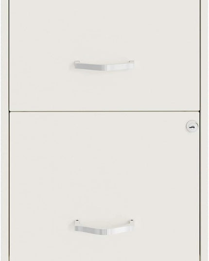 LYS SOHO File/File Mobile File Cabinet, White - LeafyLoom