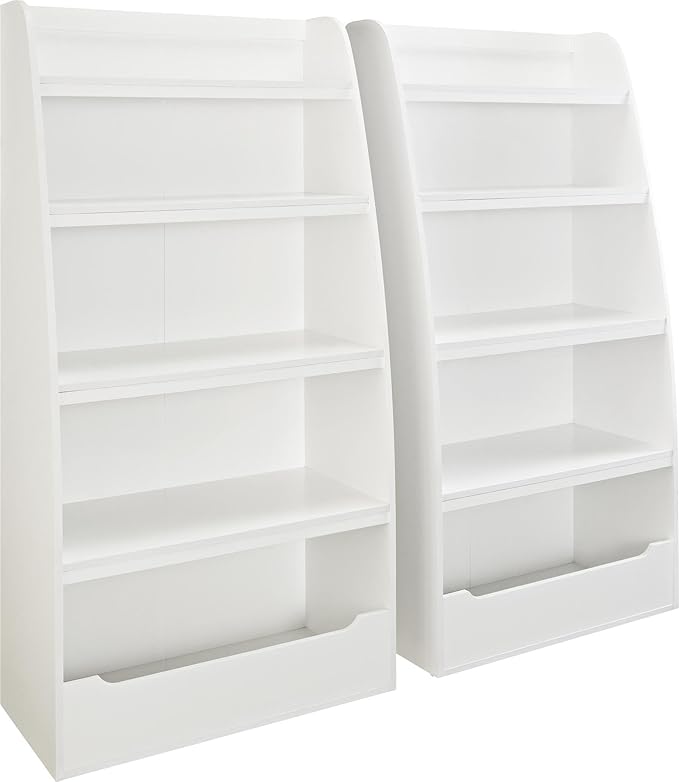 Ameriwood Home Hazel Kids' 4 Shelf Bookcase, White - LeafyLoom