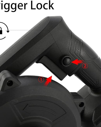 Mini Blower Black,2- in-1 Cordless Small Blower with 21v Lithium Battery,Compact Blower for Inflating,Blowing Leaf,Clearing Dust & Small Trash,Car,Computer Host,Hard to Clean Corner by SHINTYOOL - LeafyLoom