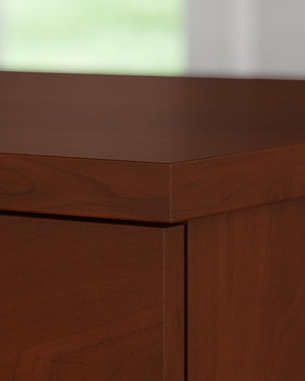 Bush Furniture Somerset 2 Drawer Lateral File Cabinet | Letter, Legal, and A4-size Document Storage for Home Office, 30W x 17D x 29H, Hansen Cherry - LeafyLoom