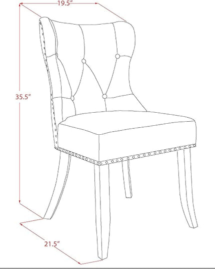 East West Furniture AMSI5-BCH-21 Antique 5 Piece Room Furniture Set Includes a Round Kitchen Table with Pedestal and 4 Blue Linen Fabric Parsons Dining Chairs, 36x36 Inch - LeafyLoom