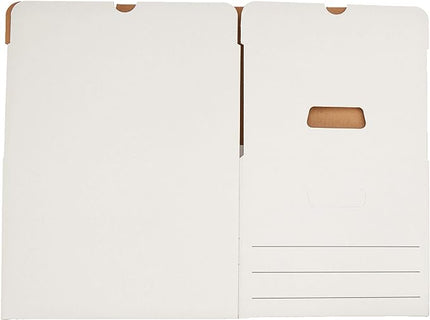 Amazon Basics Medium Duty Storage/Filing Boxes With Lid and Handles, Legal/Letter Size, 12-Pack, White, 16.2" L x 12.5" W x 10.5" H - LeafyLoom