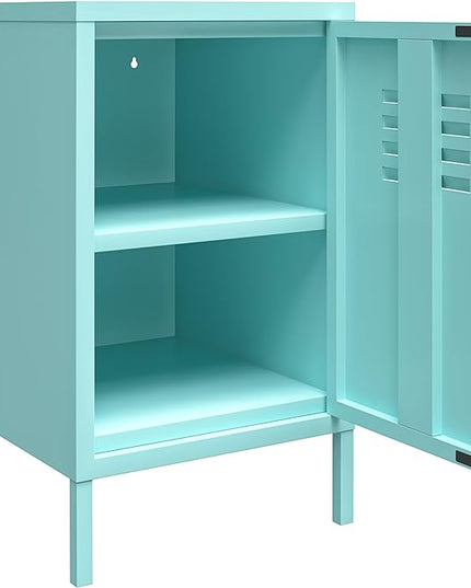 Novogratz Cache Metal Locker, Mint End Table - LeafyLoom