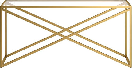 Henn&Hart Calix Console Table, 64" Wide - LeafyLoom