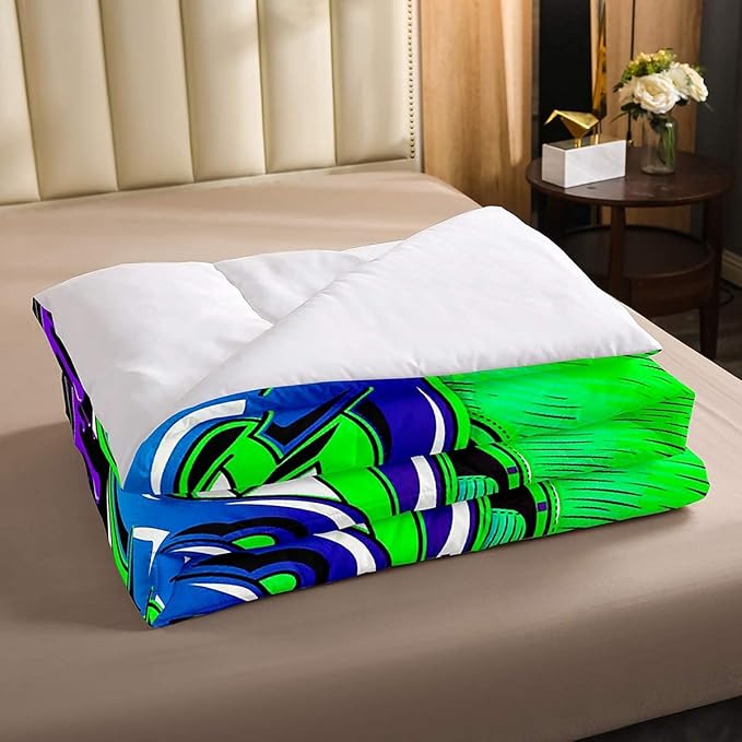 Erosebridal Boy Gaming Comforter Set Full Gamepad Game Bedding Set Gamers Quilt Tie Dye Duvet Set for Kids Teens Hip Hop Quilt Set Cartoon Design Bedding, Colorful Comforter Set - LeafyLoom