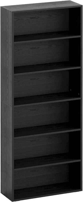 IRONCK Bookshelves and Bookcases Floor Standing 6 Tier Display Storage Shelves 70in Tall Bookcase Home Decor Furniture for Home Office, Living Room, Bed Room - LeafyLoom