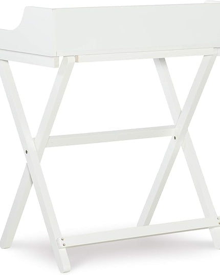 Linon Home Décor Mable White Folding Desk - LeafyLoom