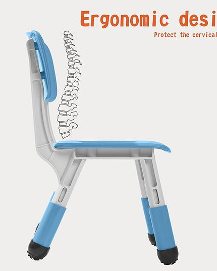 Kids' Desk Chairs Adjustable Height is Suitable for Children's Chairs Used in Families, Schools and Day-Care Between 2-10 Years Old The Max Bearing Capacity is 222LB - LeafyLoom