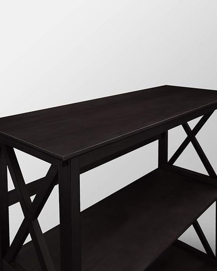 Casual Home Montego 3-Shelf Bookcase, Black (New) - LeafyLoom
