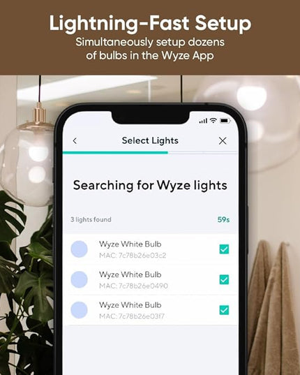 Wyze Bulb White, 800 Lumen, 90+CRI WiFi Tunable-White A19 Smart Light Bulb, Compatible with Alexa and Google Assistant, Two-Pack WYZE