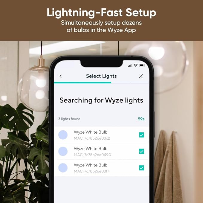 Wyze Bulb White, 800 Lumen, 90+CRI WiFi Tunable-White A19 Smart Light Bulb, Compatible with Alexa and Google Assistant, Two-Pack WYZE