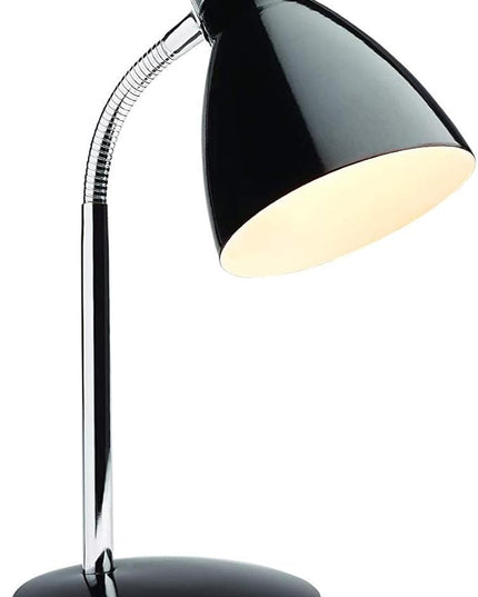 Newhouse Lighting NHDK-OX-BK Oxford Classic Desk Lamp with LED Bulb Included, Black - LeafyLoom