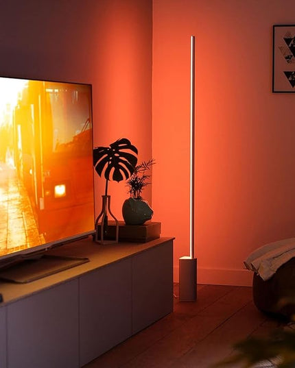Philips Hue Signe Smart Floor Lamp, Black - White and Color Ambiance LED Color-Changing Light - 2 Pack - Control with Hue App - Compatible with Alexa, Google Assistant, and Apple Homekit PhilipsHue