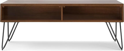 SIMPLIHOME Hunter Lift Top Coffee Table, 48 inch, Walnut Veneer - LeafyLoom