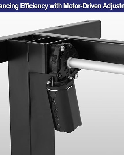 TOPSKY Single Motor 2-Stage Electric Adjustable Standing Computer Desk for Home and Office with 27.1"-44.8" Adjustable Height Range DF00.01 (White Frame only) - LeafyLoom