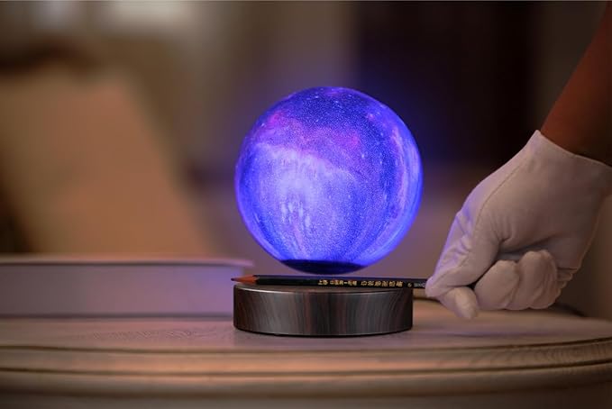 VGAzer Levitating Moon Lamp Floating and Spinning in Air Freely with 16 Colors LED Galaxy Moon Lamp Lights,Unique Gift & Decorative Lamp for Kids Lover Friends - LeafyLoom