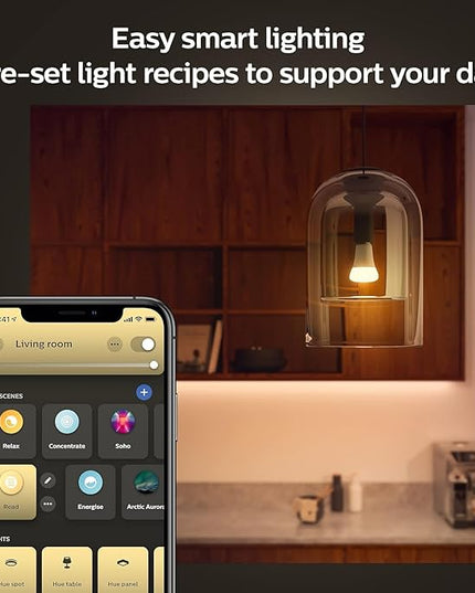 Philips Hue Smart 100W A21 LED Bulb - Soft Warm White Light - 1 Pack - 160LM - E26 - Indoor - Control with Hue App - Works with Alexa, Google Assistant and Apple Homekit PhilipsHue