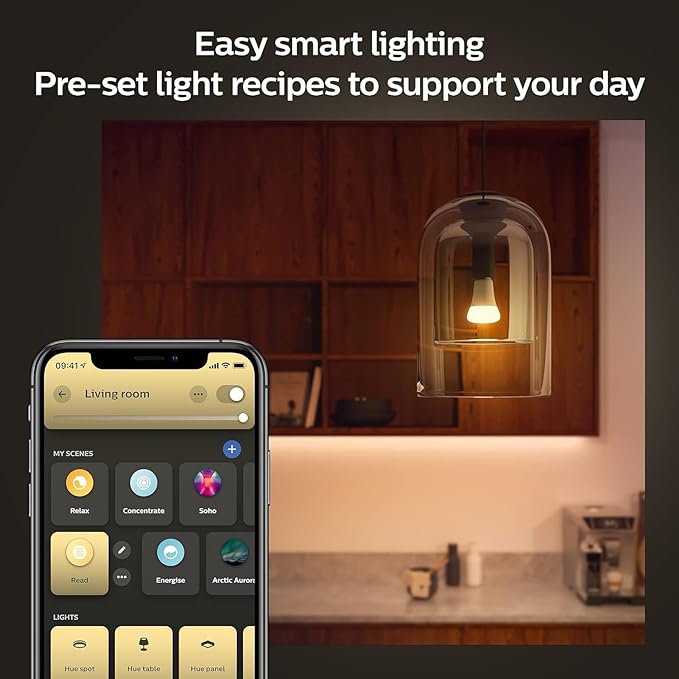 Philips Hue Smart 100W A21 LED Bulb - Soft Warm White Light - 1 Pack - 160LM - E26 - Indoor - Control with Hue App - Works with Alexa, Google Assistant and Apple Homekit PhilipsHue