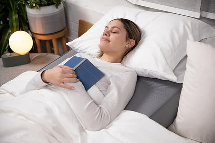 Self-Inflating Bed Wedge Pillow | Lightweight for Travel | Wedge Pillow for Sleeping and Acid Reflux, Heartburn, and GERD Pillow (30 Inch) - LeafyLoom