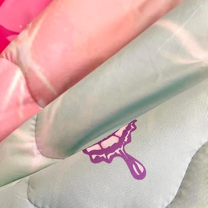 Girls Butterfly Comforter Set Bed in A Bag Twin Size 7 Piece 3D Purple Bedding Comforter Bed Set with Pillow Shams, Flat Sheet, Fitted Sheet, Pillowcases All Season - LeafyLoom